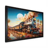 Abstract Colorful Train 1950S I - Train Canvas Wall Art