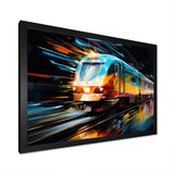 Abstracted Train Velocity - Train Canvas Wall Art