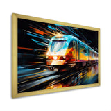 Abstracted Train Velocity - Train Canvas Wall Art