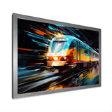 Abstracted Train Velocity - Train Canvas Wall Art