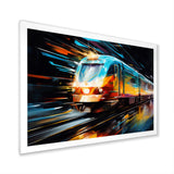 Abstracted Train Velocity - Train Canvas Wall Art