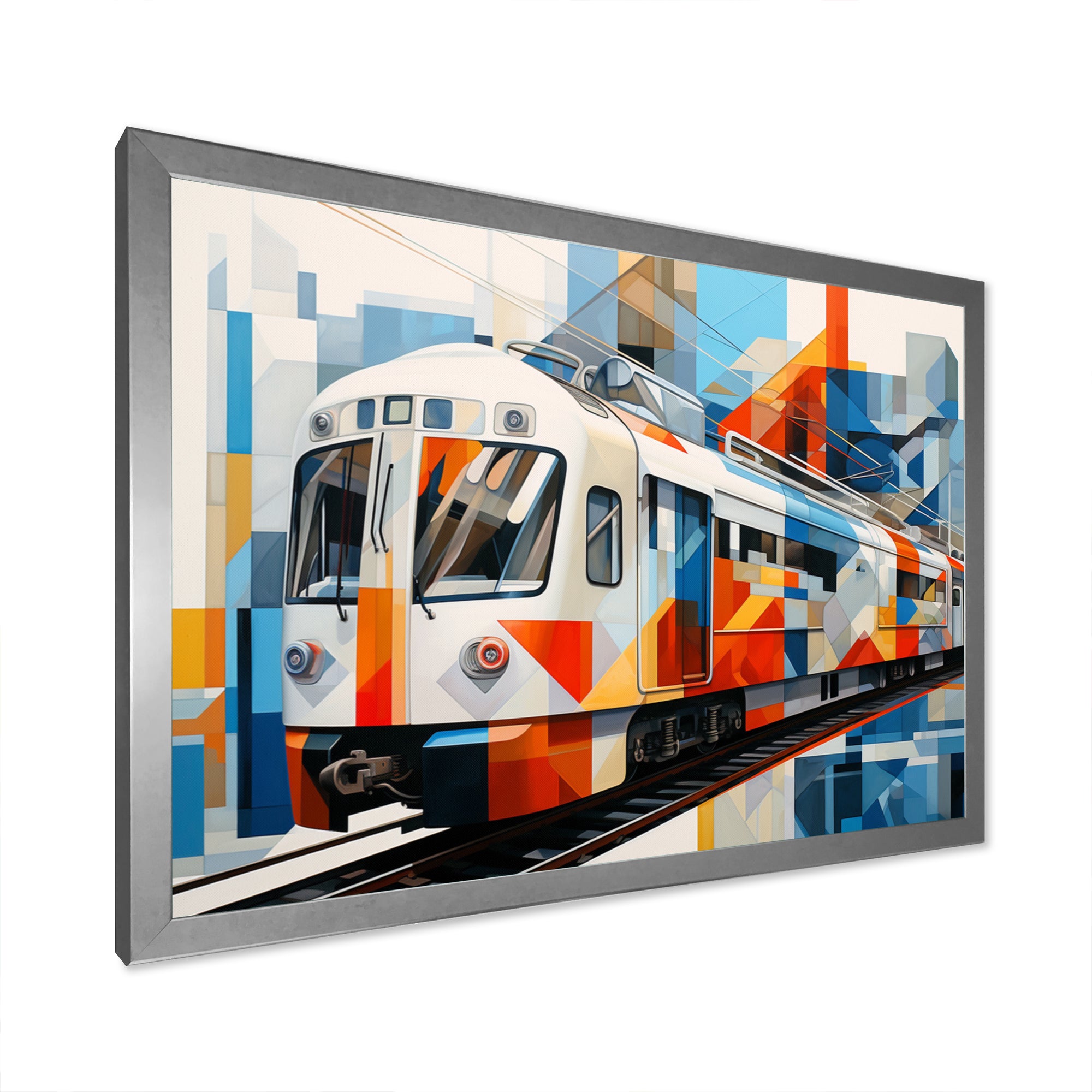 Train Architectural Perspectives - Train Canvas Wall Art