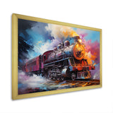 Abstract Train Chromatic Journey I - Train Canvas Wall Art
