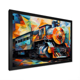 Abstract Train Cubist Expressions I - Train Canvas Wall Art