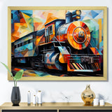 Abstract Train Cubist Expressions I - Train Canvas Wall Art