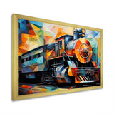 Abstract Train Cubist Expressions I - Train Canvas Wall Art