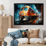 Train Dynamic Abstractions - Train Canvas Wall Art