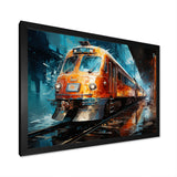 Train Dynamic Abstractions - Train Canvas Wall Art