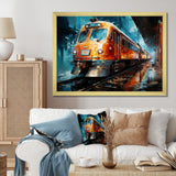 Train Dynamic Abstractions - Train Canvas Wall Art