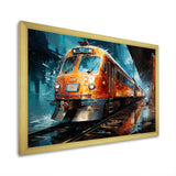 Train Dynamic Abstractions - Train Canvas Wall Art