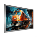 Train Dynamic Abstractions - Train Canvas Wall Art