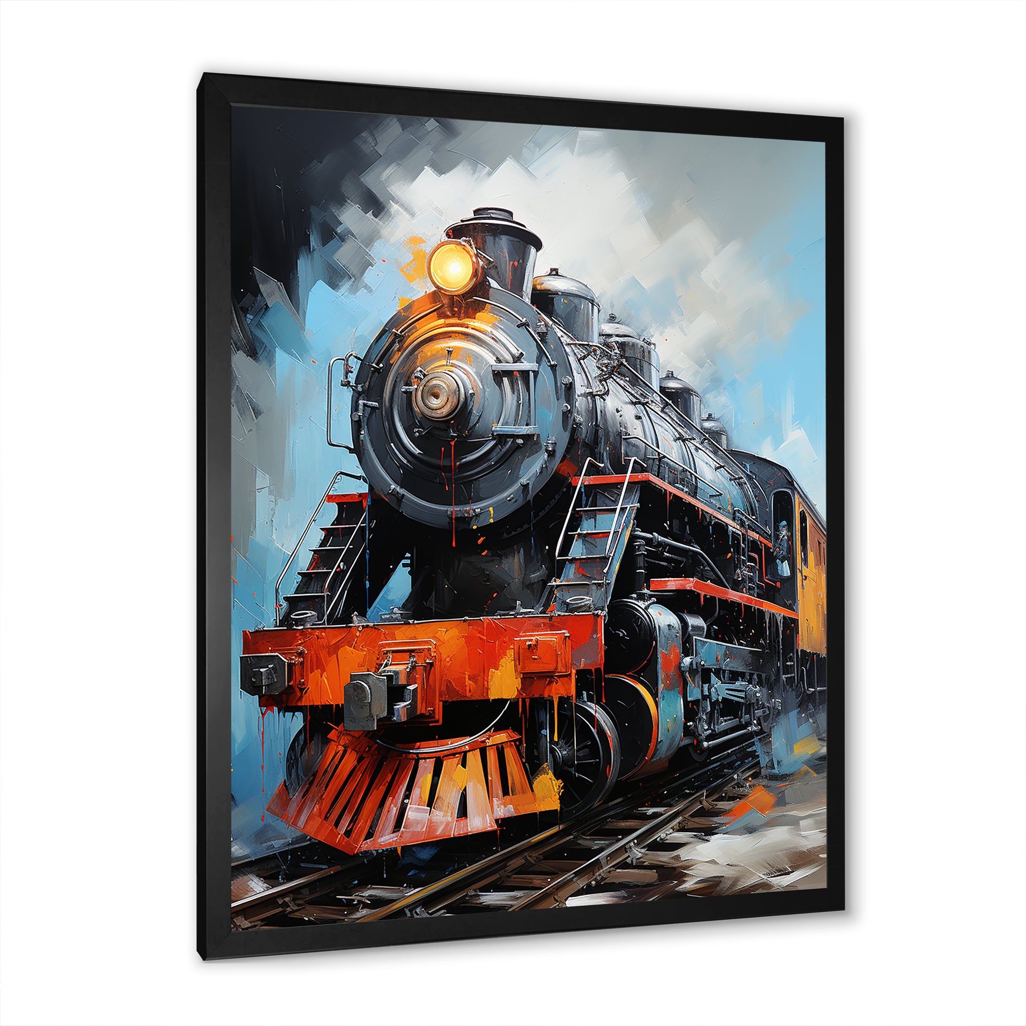 Train Fluid Motion - Train Canvas Wall Art