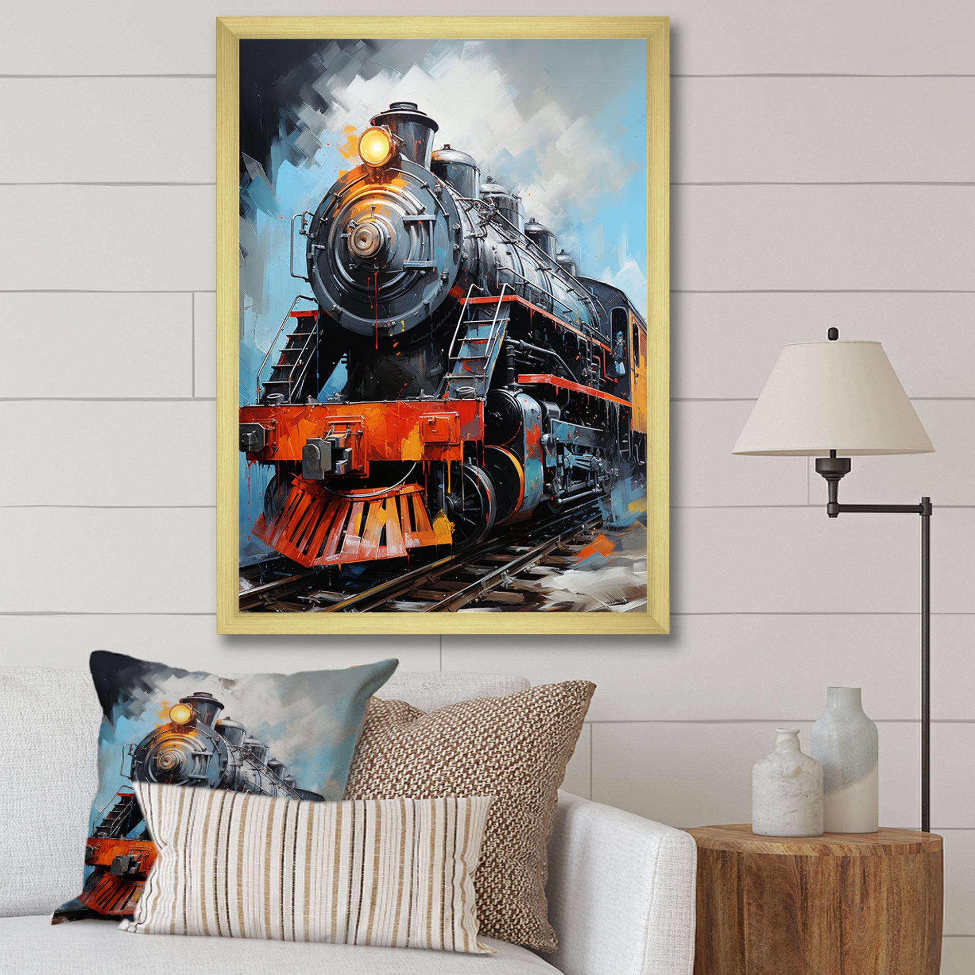 Train Fluid Motion - Train Canvas Wall Art