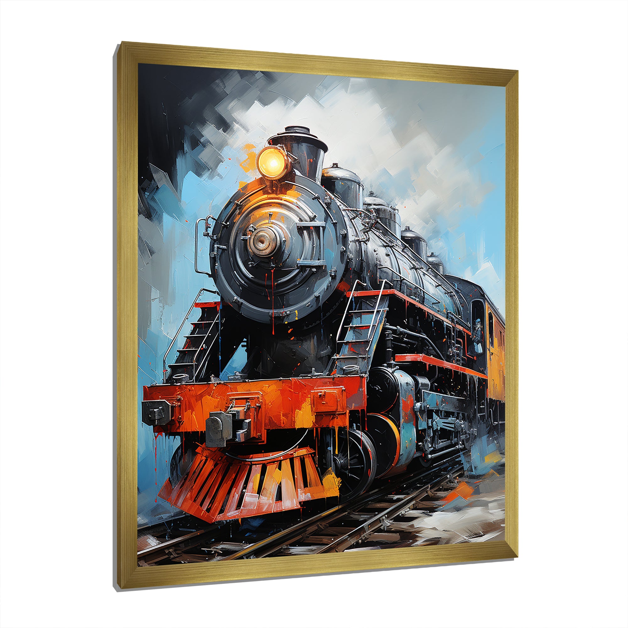 Train Fluid Motion - Train Canvas Wall Art