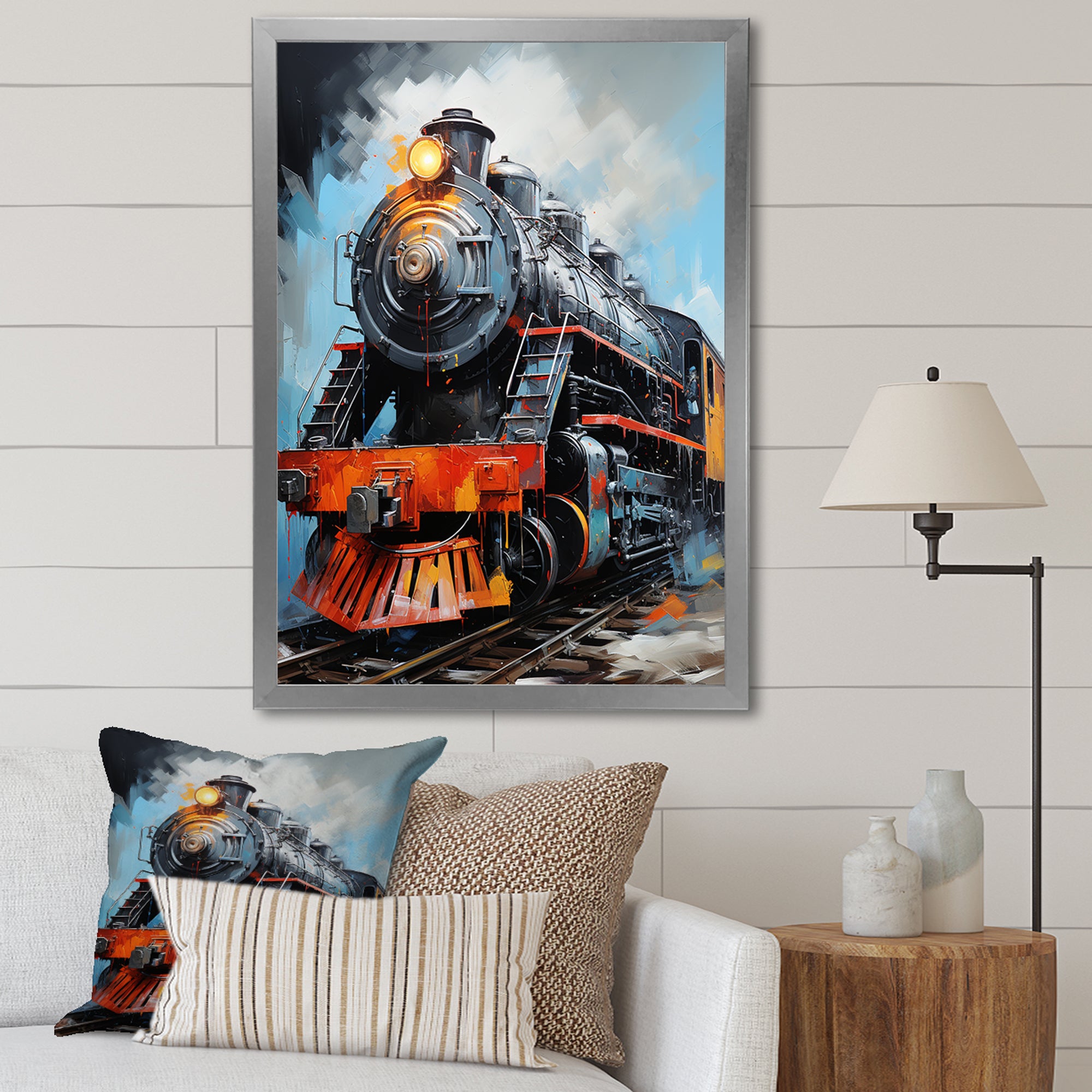 Train Fluid Motion - Train Canvas Wall Art