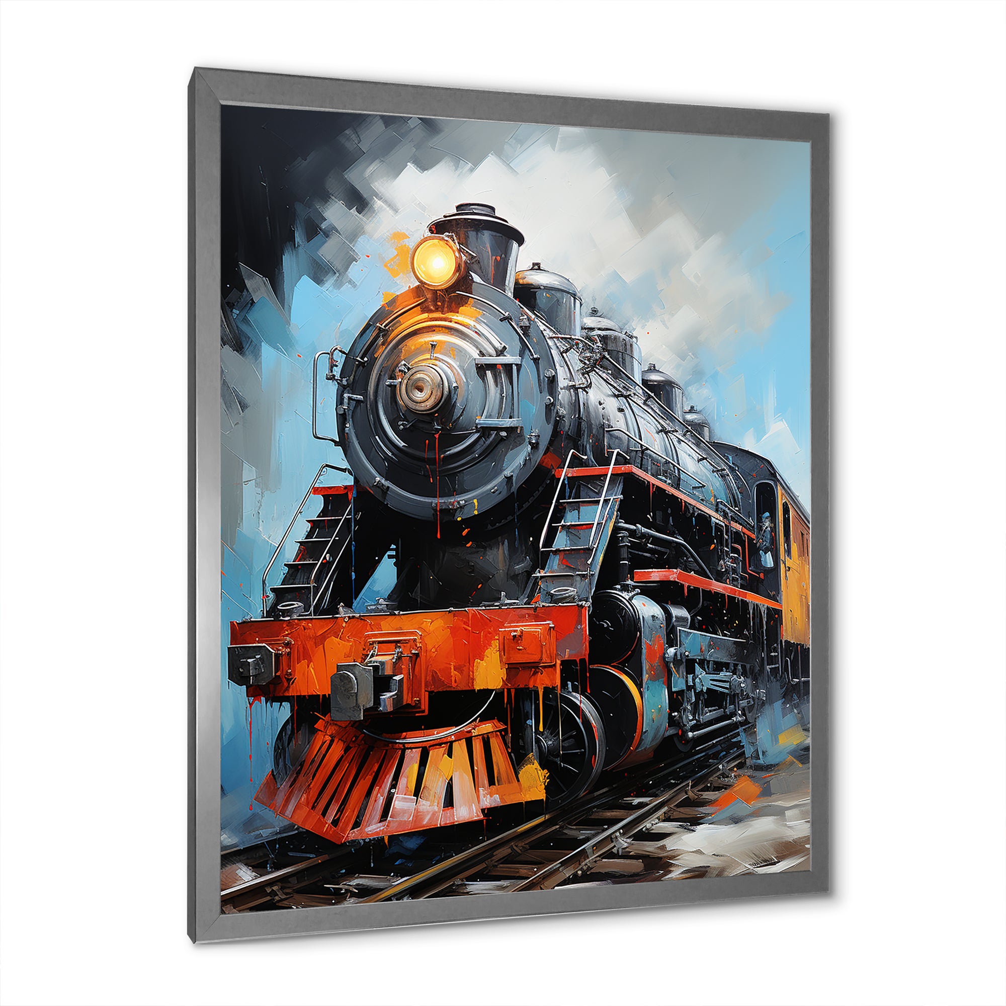 Train Fluid Motion - Train Canvas Wall Art