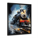 Abstract Train Fluid Motion - Train Canvas Wall Art