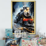 Abstract Train Fluid Motion - Train Canvas Wall Art