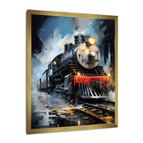 Abstract Train Fluid Motion - Train Canvas Wall Art