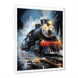 Abstract Train Fluid Motion - Train Canvas Wall Art