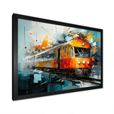 Train Fragmented Rhythm - Train Canvas Wall Art