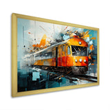 Train Fragmented Rhythm - Train Canvas Wall Art