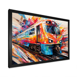 Train Fusion Of Lines - Train Canvas Wall Art