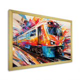 Train Fusion Of Lines - Train Canvas Wall Art