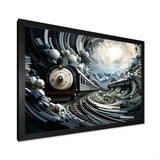 Train Geometric Momentum I - Train Canvas Wall Art