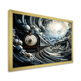 Train Geometric Momentum I - Train Canvas Wall Art