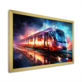 Abstract Train Luminous Journeys - Train Canvas Wall Art