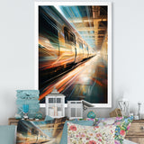 Train Luminous Trail Lights I - Train Canvas Wall Art
