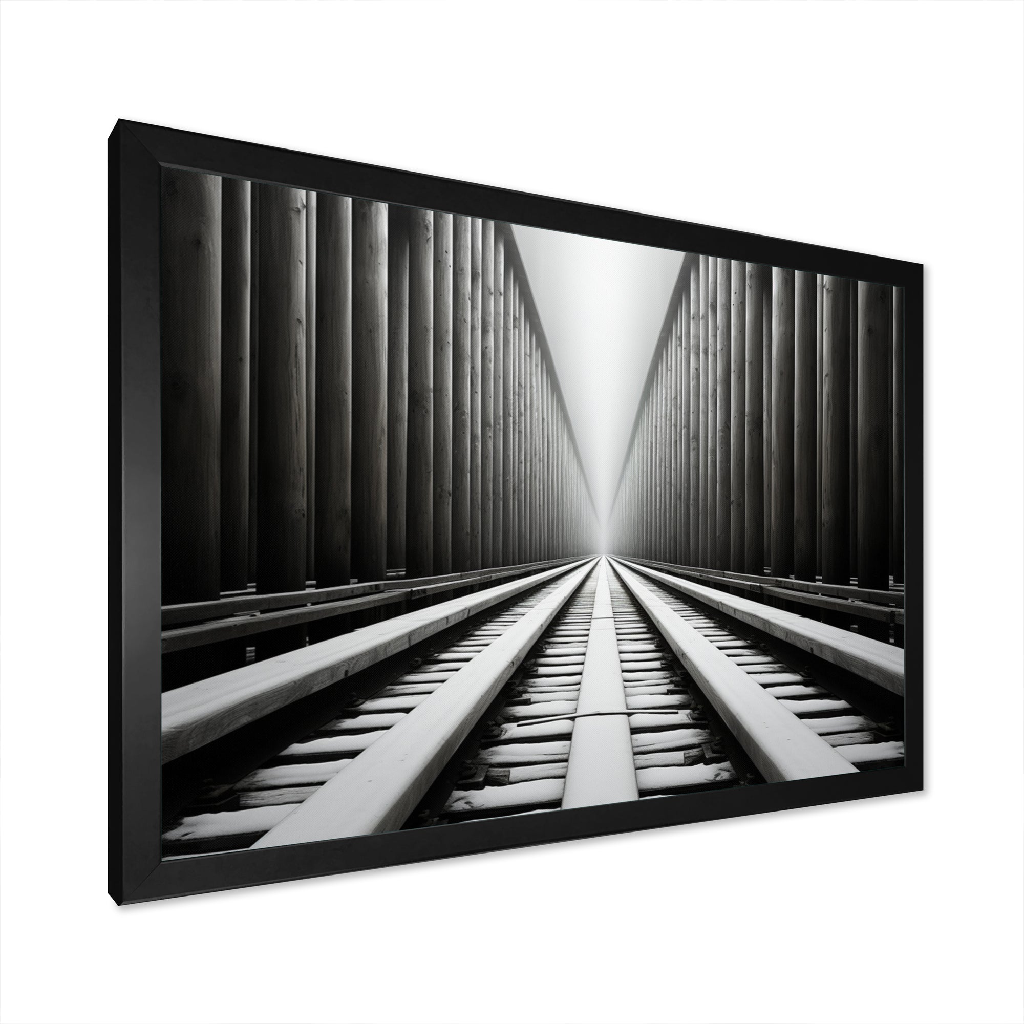 Train Minimalist Tracks I - Train Canvas Wall Art