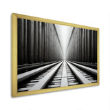 Train Minimalist Tracks I - Train Canvas Wall Art