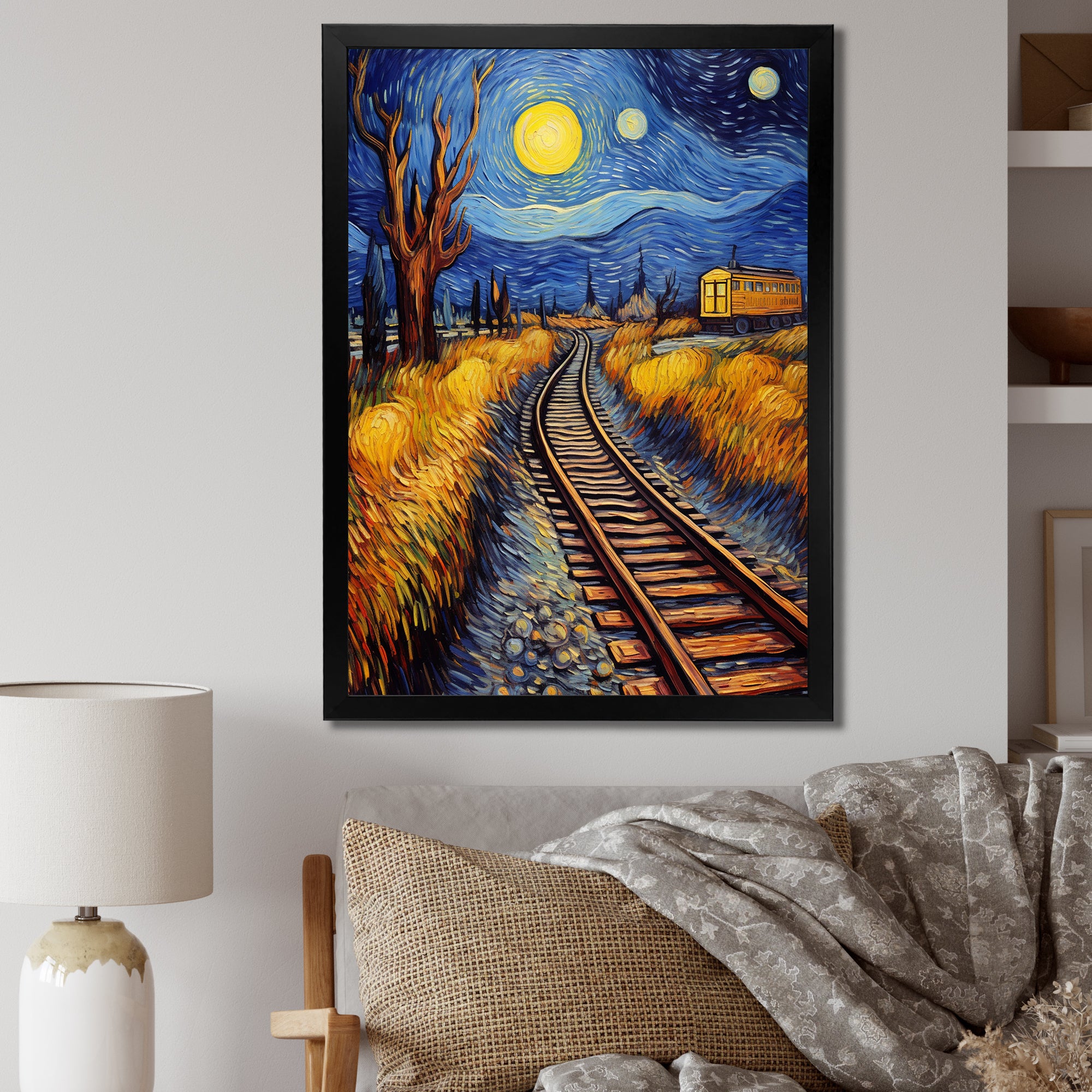 Train Rails By Vincent - Train Canvas Wall Art