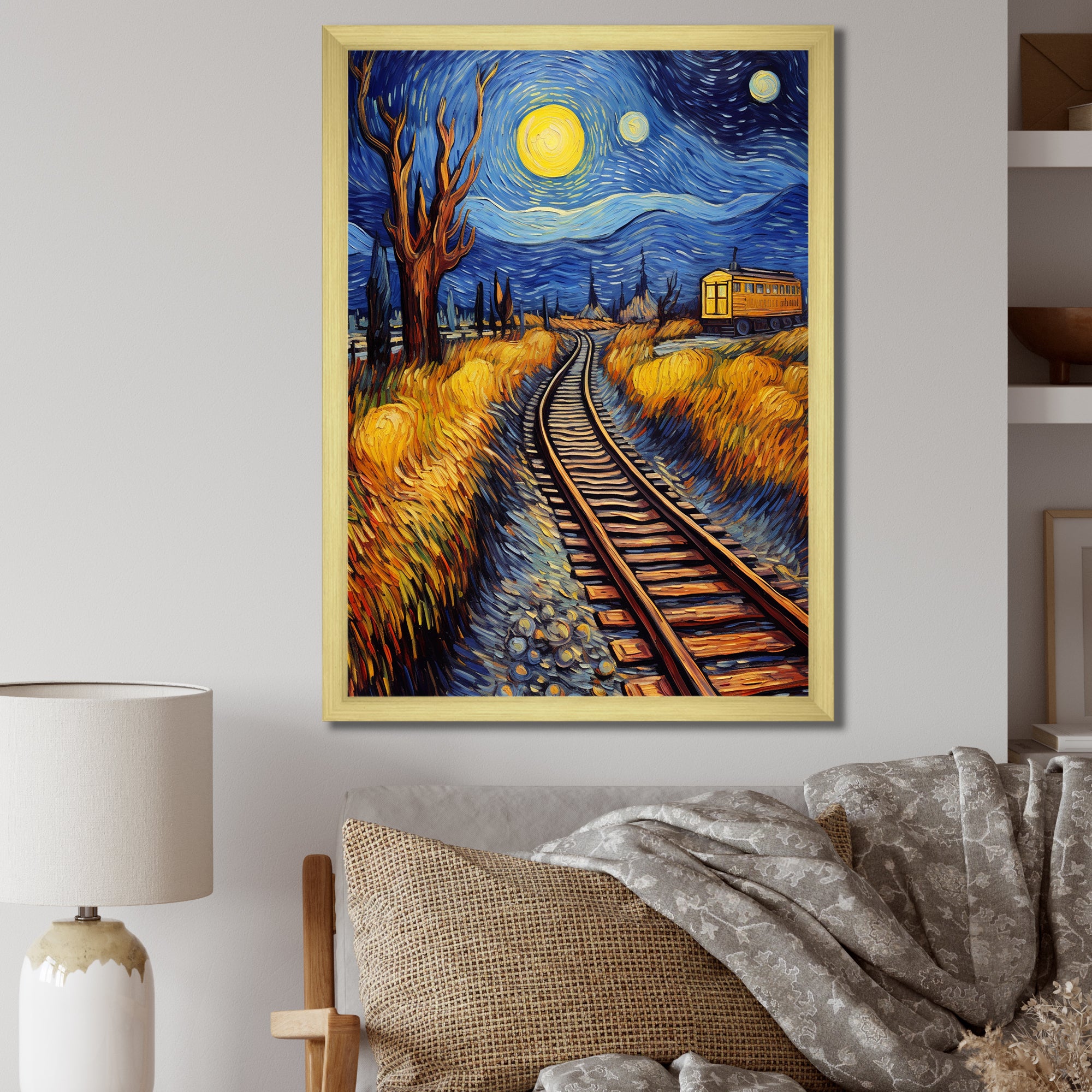 Train Rails By Vincent - Train Canvas Wall Art