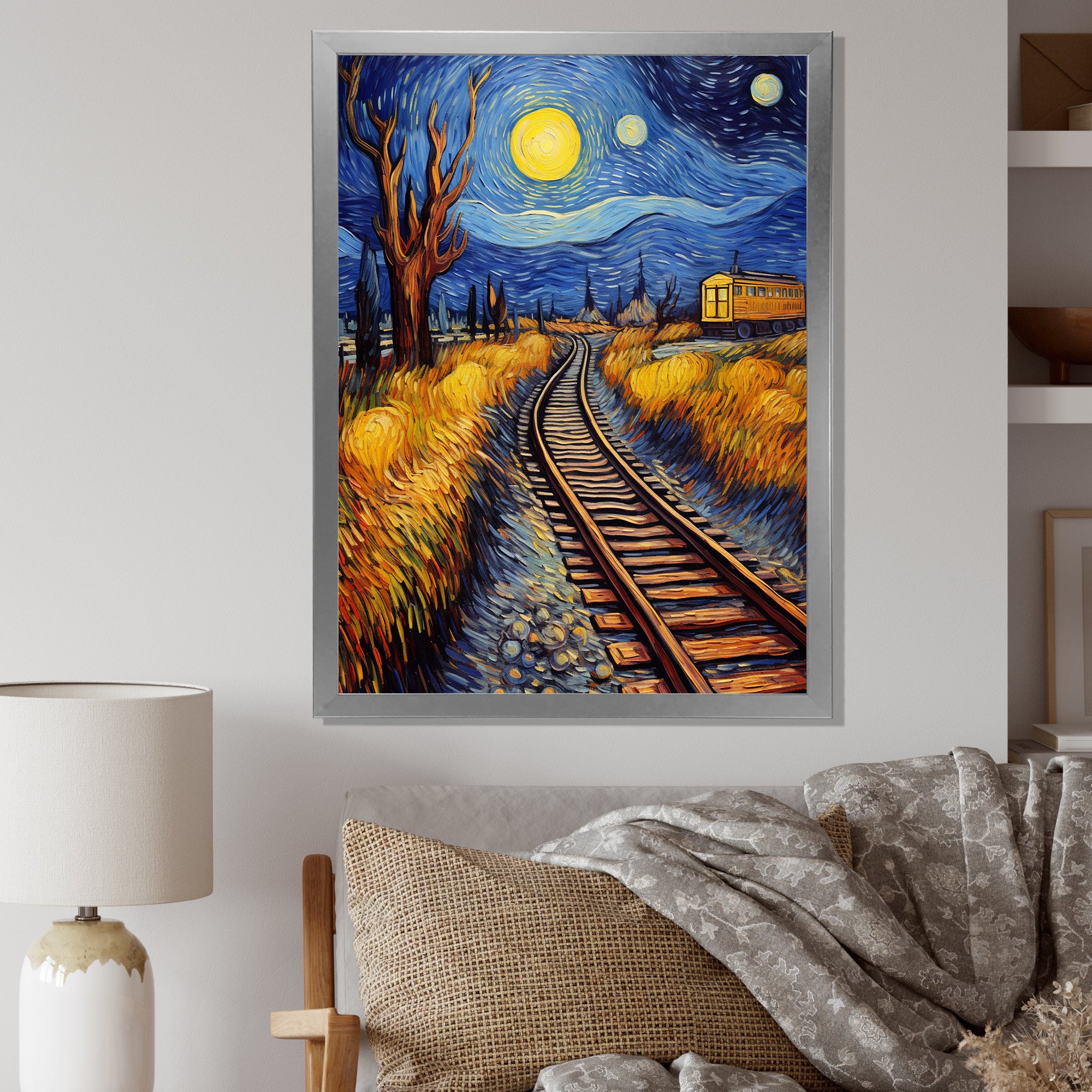 Train Rails By Vincent - Train Canvas Wall Art