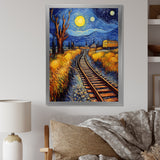 Train Rails By Vincent - Train Canvas Wall Art