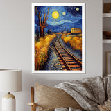 Train Rails By Vincent - Train Canvas Wall Art