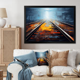 Train Serene Railways Track - Train Canvas Wall Art