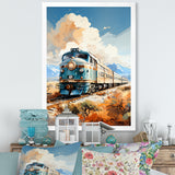 Abstract Train Sublime Landscapes I - Train Canvas Wall Art