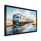 Blue Train Sublime Landscapes I - Train Canvas Wall Art