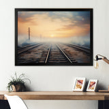 Train Transcendent Tracks - Train Canvas Wall Art