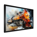Abstract Train Translucent Rhythms I - Train Canvas Wall Art