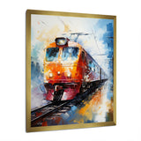 Abstract Train Vibrant Motion I - Train Canvas Wall Art