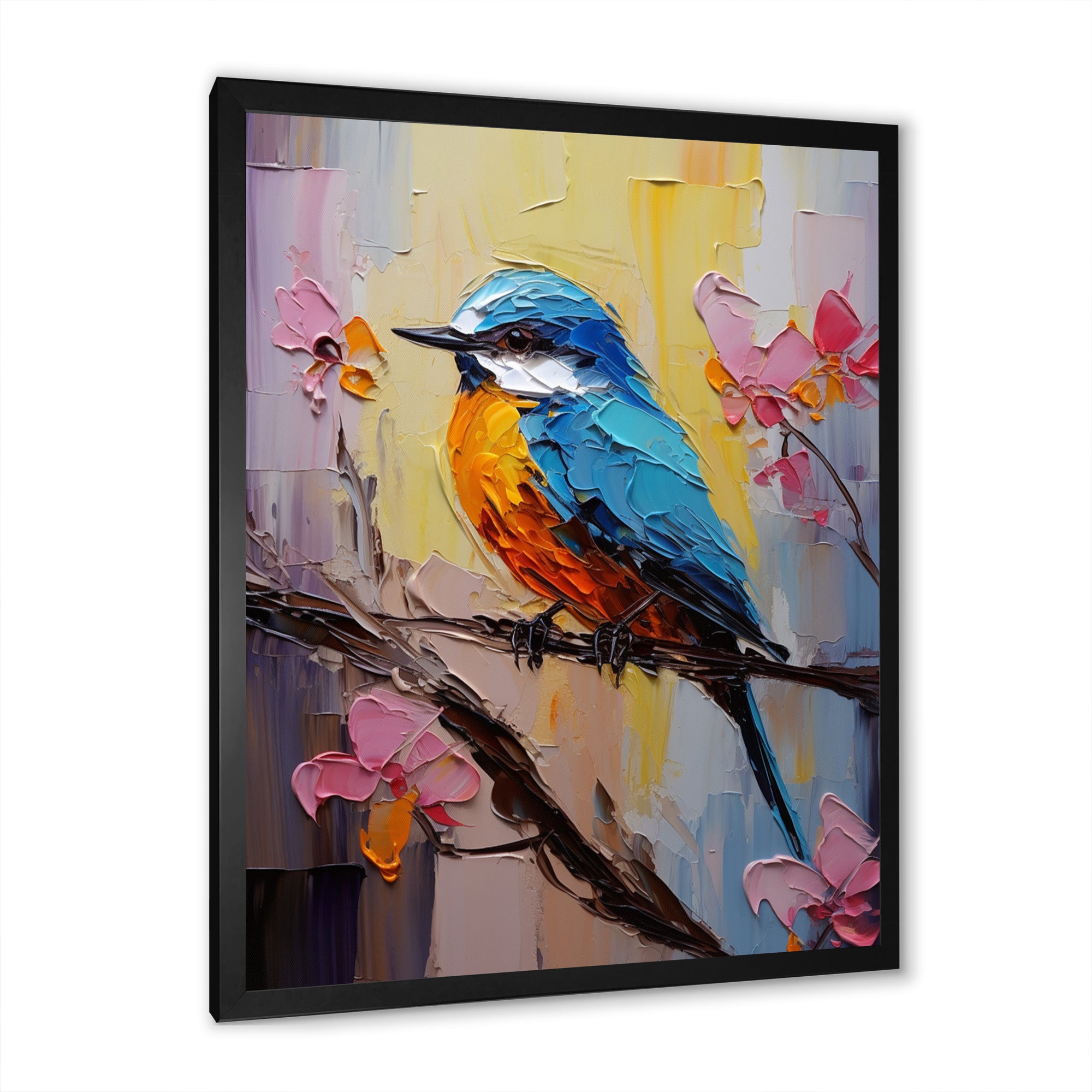 Bluebird Serenade Painting - Bird Wall Decor