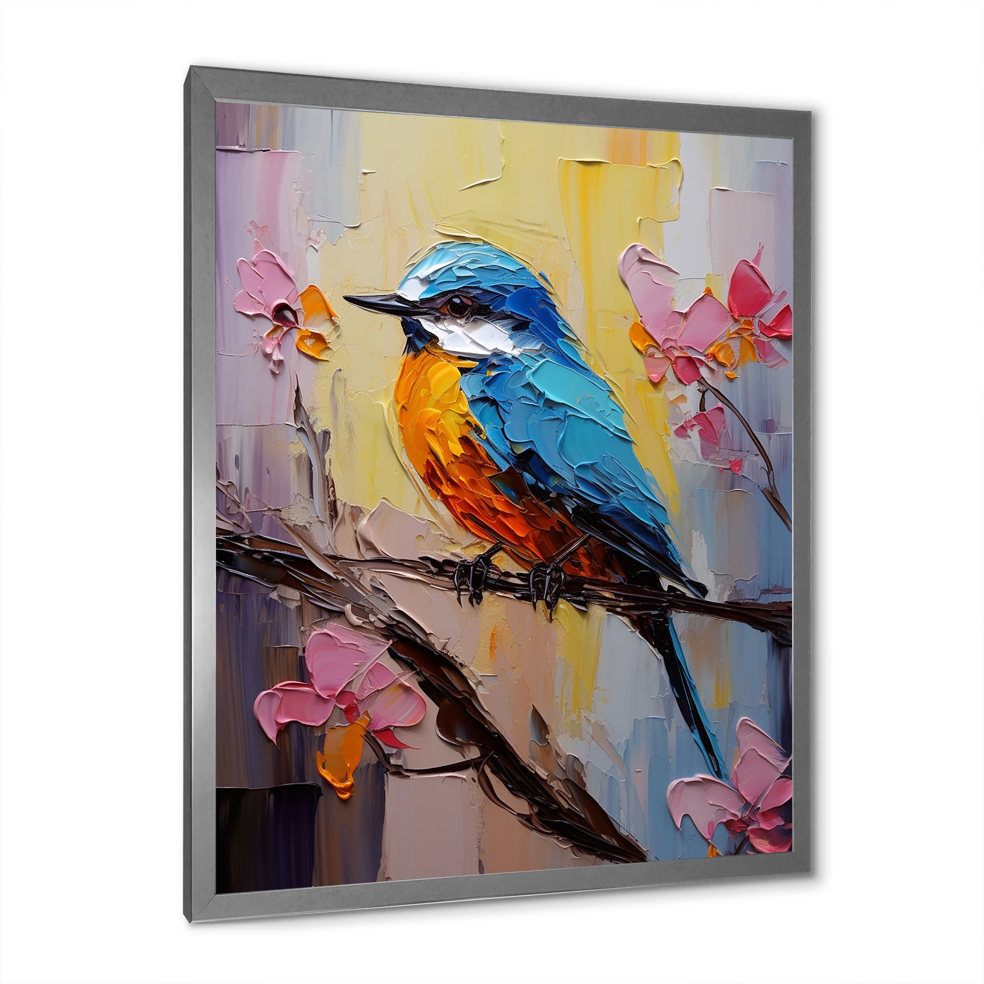 Bluebird Serenade Painting - Bird Wall Decor