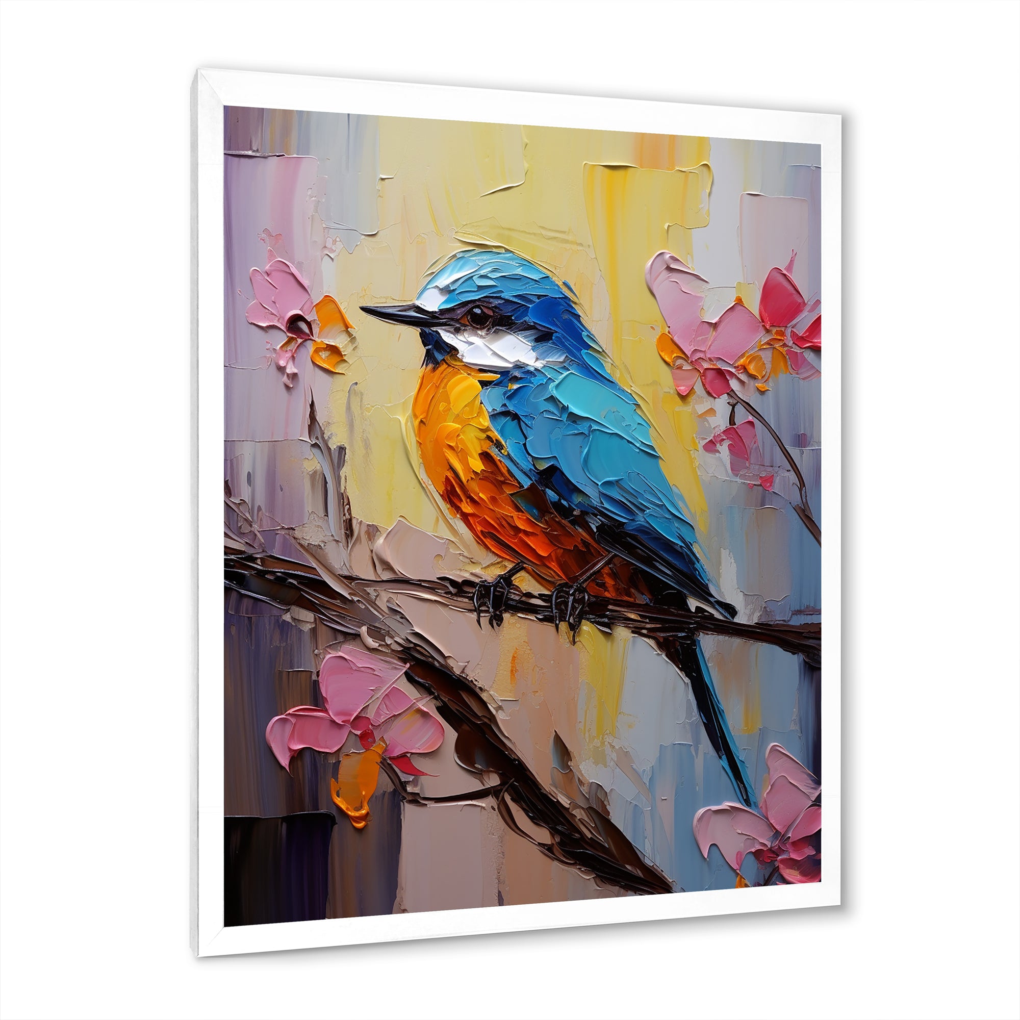 Bluebird Serenade Painting - Bird Wall Decor