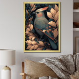 Cardinal Bird In Faded Retro Tones - Bird Home Decor Art