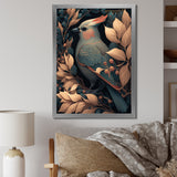 Cardinal Bird In Faded Retro Tones - Bird Home Decor Art